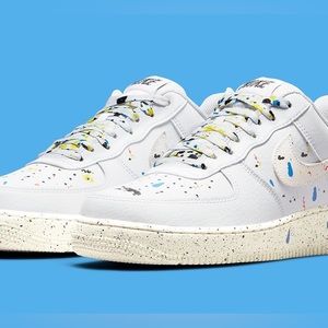 Nike Air Force 1 Low Paint Splatter Shoes, 8.5